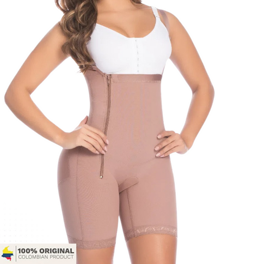 Divina Shapewear Body – Kolumbianische Kompressions-Faja für Taille, Bauch & Po | Powernet & Lycra | Figurformend & hautpflegend